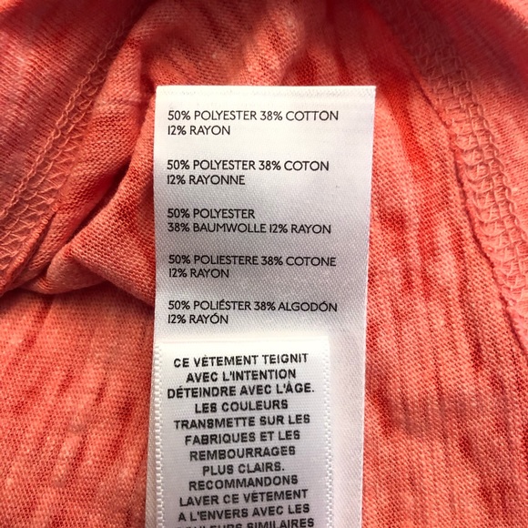 Free People Astrid Convertible Neck T-Shirt Red XS - Picture 6 of 7